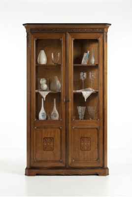 Möbel Großer Holz Braun Vitrine Luxus Vitrineschrank Design Möbel Italienische