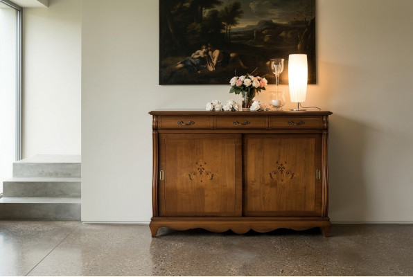 xl Buffet Kommode Kommoden Schrank Klassisch Anrichte Konsole Regal Holz