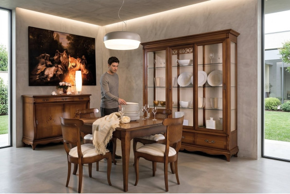 Glasschrank Vitrine Vitrinen Schrank Regal Holz Schrank System Regale Wohnzimmer