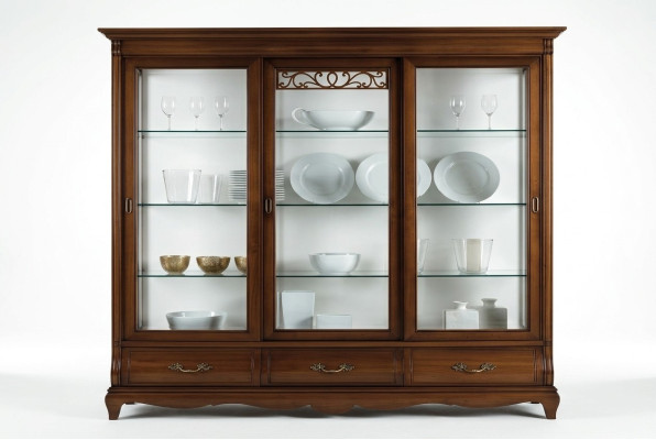 Glasschrank Vitrine Vitrinen Schrank Regal Holz Schrank System Regale Wohnzimmer