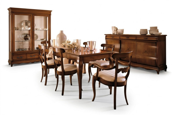 Möbel Einrichtung Gruppe Tisch + 6 Stuhl Set 7tlg. Esstisch Garnitur Esszimmer