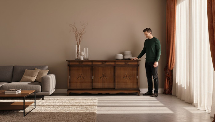 Kommoden Braun Sideboards Massiv Holz Schrank Möbel Kommode Anrichte Sideboard