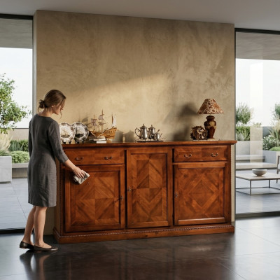 Kommode Schubladen Holz Sideboard Schrank Schränke Massiv Kommoden Wohnzimmer