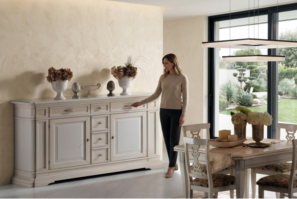 Kommode Schubladen Holz Sideboard Schrank Schränke Massiv Kommode Wohnzimmer