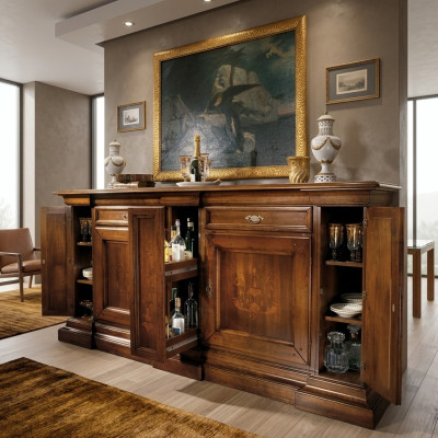 Möbel Italienische Einrichtung Sideboard Kommode Klassischer Schrank Massivholz