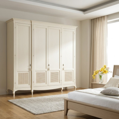Schrank Vaccari cav giovanni Massivholz Schränke Kleiderschrank Schlafzimmer Neu