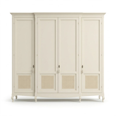 Schrank Vaccari cav giovanni Massivholz Schränke Kleiderschrank Schlafzimmer Neu