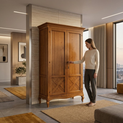 Schränke Schlafzimmer Schrank Holz Möbel Neu Klassischer Kleiderschrank Landhaus