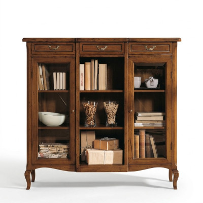 Bücher Regal Anrichte Klassische Möbel Regale Holz Wohnzimmer Vitrine Schrank