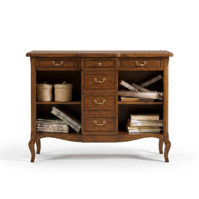 Klassischer Schrank Massivholz Möbel Italienische Einrichtung Sideboard Kommode
