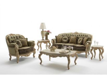 Sitzgarnitur 3+2 Sitzer Design Polster Sofas Textil Relax Klassisches Neu Braun