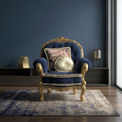 Neu Sessel Sofas Couch Klassisch Textil Klassische Möbel Luxus 1 Sitzer Sofa