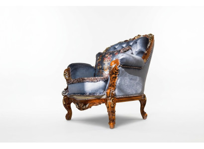 Design Luxus Klassische Lehn Textil Sessel 1 Sitzer Sofa Polster Sofas Einsitzer