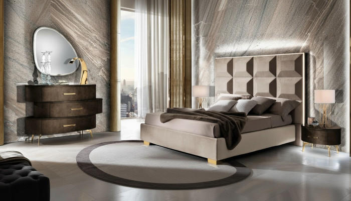 Bett Set Design Klassisch Betten Nachttisch Kommode 4tlg. Schlafzimmer