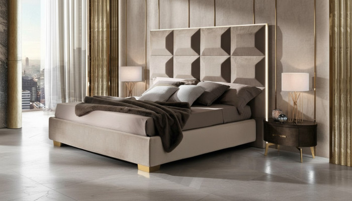 Modern Bett Luxus Betten Chesterfield Möbel Barock Hotel Textil Schlafzimmer