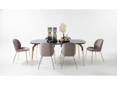 Garnitur Tisch Tische Luxus Holz Möbel Neu Esszimmer Gruppe Komplett Set 7tlg