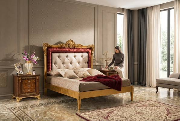 Bett 2x Nachttisch Schlafzimmer Set Designer Luxus Betten Hotel Komplett  3 tlg.