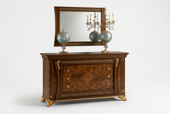 Schrank Schränke Massiv Kommoden Wohnzimmer Kommode Schubladen Holz Sideboard