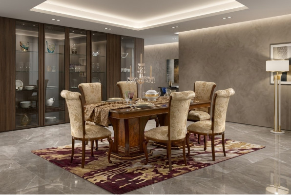 Esszimmer Set Garnitur Stühle 6x Gruppe Essgarnitur Antik Stil Tisch 7tlg. Neu