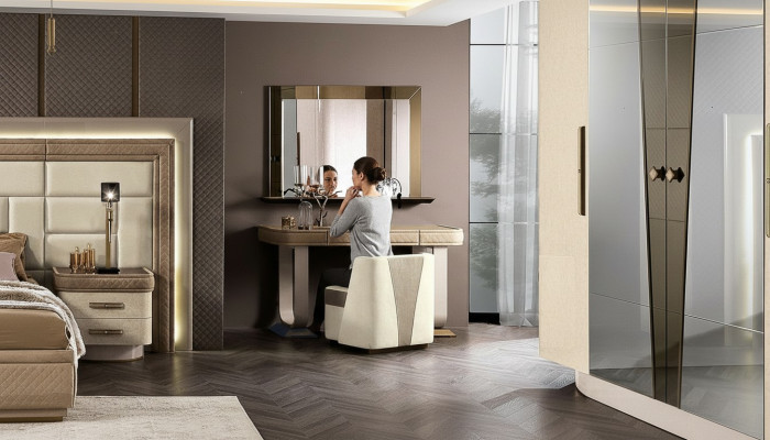 Schminktisch Schlafzimmer Hocker Set Kommode Tisch Konsole Spiegel