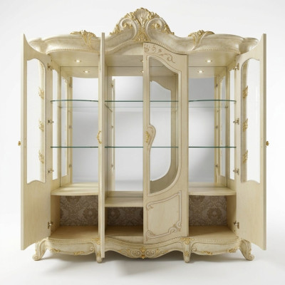 Wohnzimmer Schau Schränke Italienische Möbel Vitrine Glas Schrank Vitrinen Neu