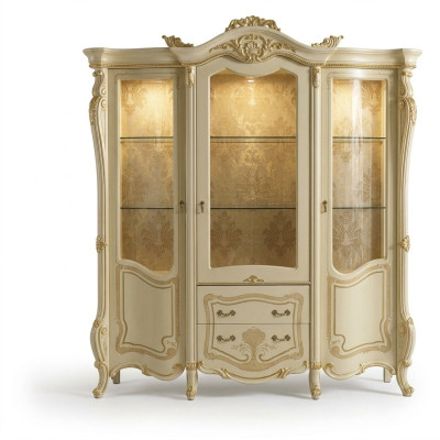 Vitrine Anrichte Buffet Schrank Italienische Möbel Einrichtung Regale Vitrinen