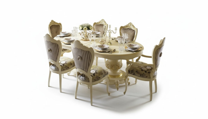 Esszimmer Wohnzimmer Esstische Tische Tisch Möbel Esstisch Naturholz Retro Style