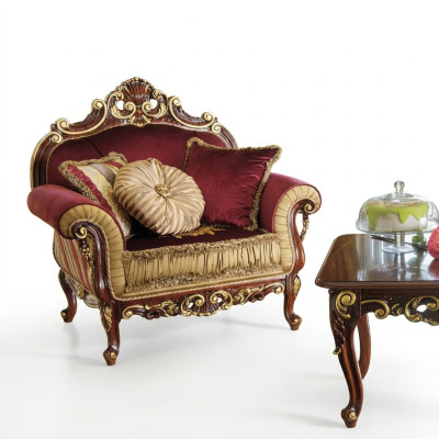 Sessel Design Couch Sofa Relax Stoff Lounge Club Sitzer Luxus Turkis Barock Neu