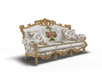 Klassisch Design Polster Luxus Sitz Sofa Couch Samt Textil 3 Sitzer Neu Möbel
