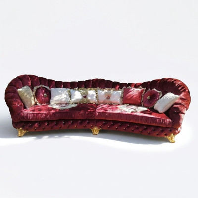Eckcouch Polster Sofa Couchen Sitz Möbel Eckgarnitur Sofas Wohnlandschaft Runde