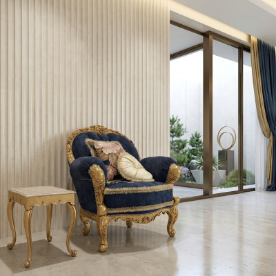 Klassisch Design Sessel Wohnzimmer Einsitzer Sofa Couch Lounge Club Hotel Luxus