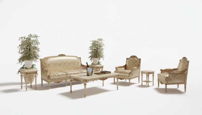 Sofagarnitur 3+1 Set Design Sofa Polster Couchen Couch Klassisch Luxus Gruppe
