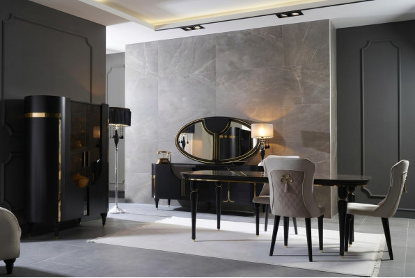 Tisch Holz Tische Modern Design Esszimmer Ess Luxus Tisch im italienischen Stil