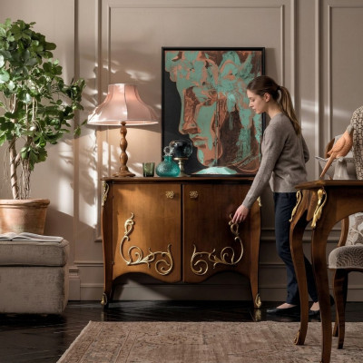 Kommoden Holz Schränke Anrichte Möbel Luxus Kommode Sideboard Schrank Italien