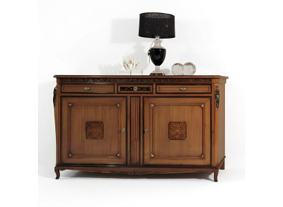Kommode Wohnzimmer Kommode Schubladen Holz Sideboard Schrank Schränke Massiv