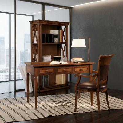 Tisch Schreibtisch Sekretär Schreibtische Italienische Möbel Stuhl Set Büro 2tlg