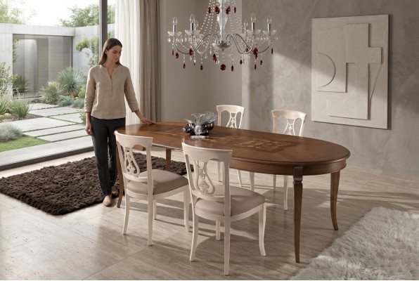 Esszimmer Set Essgruppe Klassischer Echt Holz 4tlg Set Stuhl Garnitur 4x Stühle
