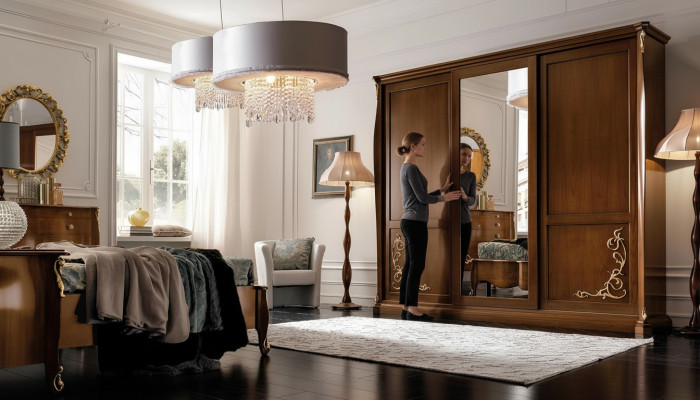Schlafzimmer Schrank Holz Möbel Barock Neu Klassischer Kleiderschrank Schränke