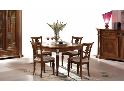Set 4x Stuhl Stühle Sessel Esszimmer Garnitur Holz Modern Gruppe Lehnstuhl Möbel