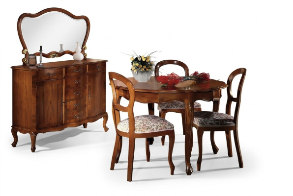 runde Tisch Stühle 4tlg Esszimmer Holztisch Esszimmer Set Stuhl Esstisch Gruppe