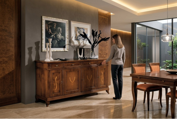Anrichte Kommode Holz Design Schrank Kommoden Klassische Schränke Möbel Holz Neu