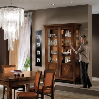 Vitrine Schrank Klassische Vitrinen Wohnzimmer Wohnzimmer Schränke Anrichte Neu