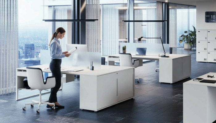Schreibtisch Arbeitstisch Computertisch Doppelter Schreibtische mit Schublade