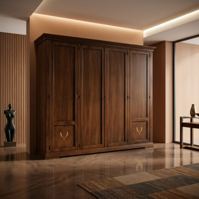 Schränke Stil Möbel Schlafzimmer Landhaus Schrank Kleiderschrank Wohnzimmer Neu
