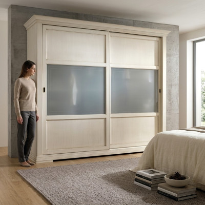 Luxus Kleiderschrank Italienische Möbel Schlafzimmer Schrank Echtholz Schränke