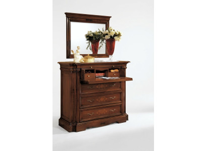 Sideboard Anrichte Holz Kommode mit 4 Schubladen Schubladenschrank Schrank Neu