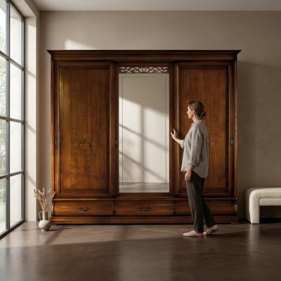 Kleider Schrank Design Kleiderschränke Spiegel Möbel Wohnen Vaccari cav giovanni