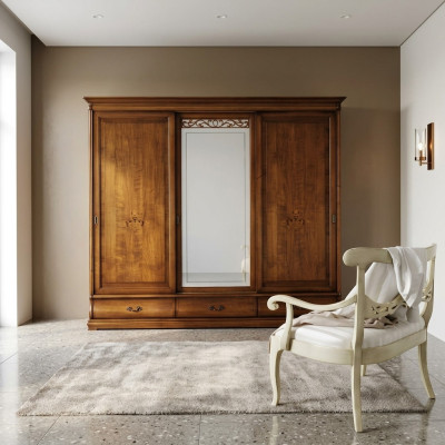 Kleider Schrank Design Kleiderschränke Spiegel Möbel Wohnen Vaccari cav giovanni