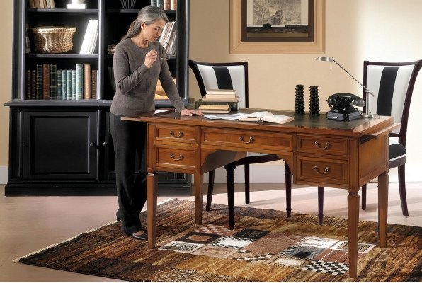 Schreibtisch mit Schubladen Schreibtisch Design Holzschreibtisch Schreibtische