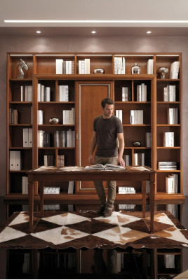 Bücher Schrank Italienische Möbel Regal Holz Schränke Regale Vitrine Anrichte